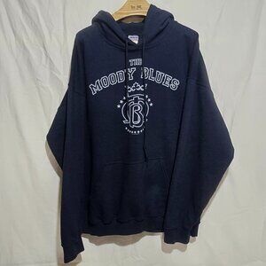 2011 The Moody Blues Threshold Records Pullover Hoodie - Blue - Sz XL*